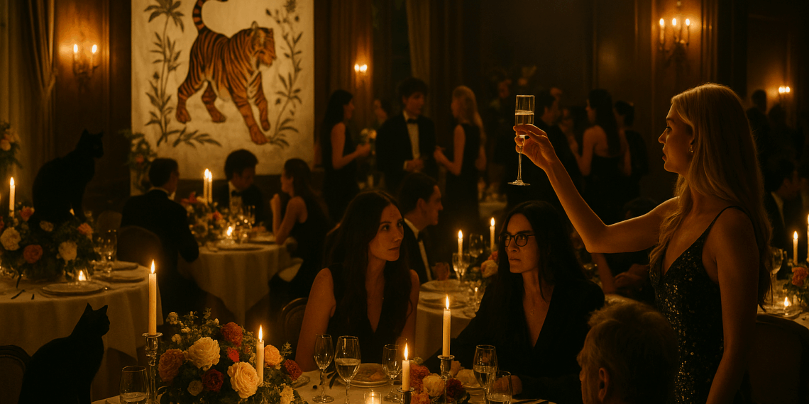 After the Screening, It’s the After-Party! Inside Gucci’s The Tiger Dinner With Alex Consani, Demi Moore, and More
