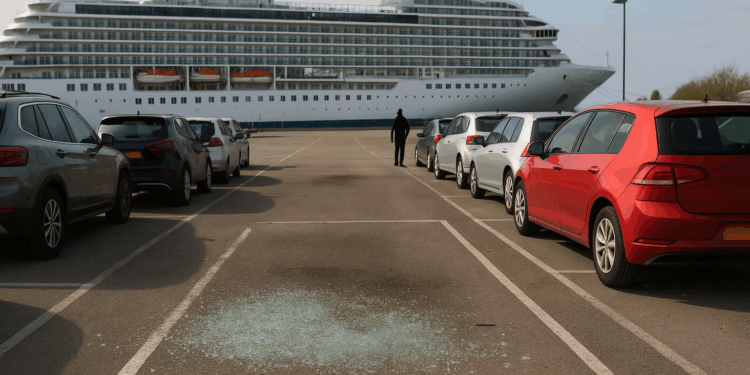 Roban 17 coches en una sola noche a los pasajeros de un crucero en Reino Unido