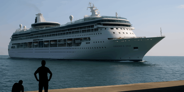 El Legend of the Seas de Royal Caribbean toca el agua por primera vez