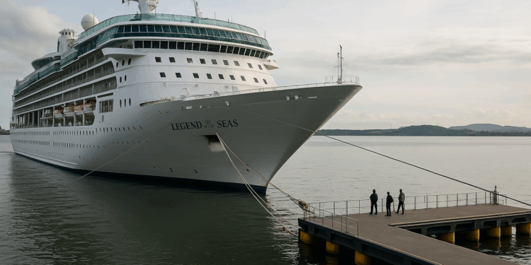 El “Legend of the Seas”, de Royal Caribbean ya fue trasladado a un muelle de flotamiento - Cruceros