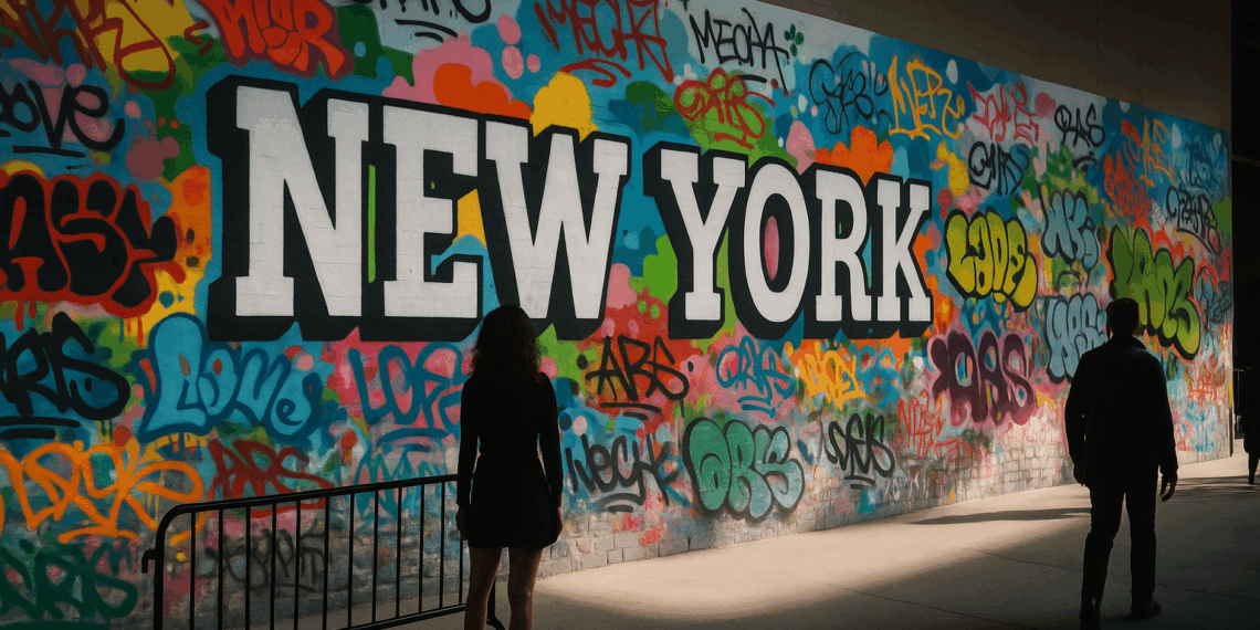 IB Kamara’s Off-White Returns to New York Fashion Week With a City-Inspired Graffiti Installation