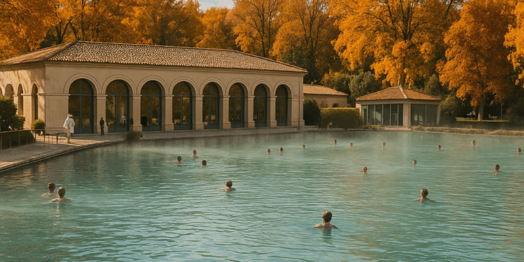 El increíble balneario de Zaragoza que es perfecto para este otoño: tiene el lago termal más grande de Europa