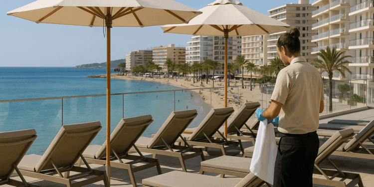 El empleo en hostelería y operadores turísticos creció en Baleares un 1,8 % en agosto