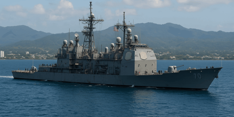 El crucero lanzamisiles USS Lake Erie arribó a Puerto Rico durante su misión en el Caribe - AlbertoNews