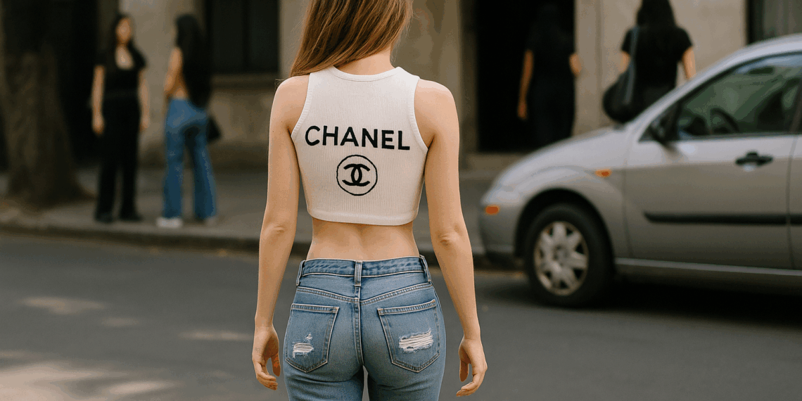 Los jeans rotos y el top de los 2000 de Chanel que Belinda usó para promocionar su proyecto con Danna y Kenia Os