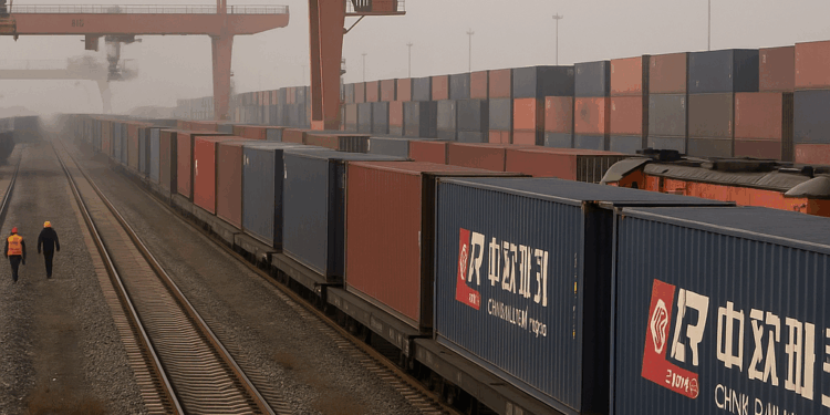 Principal puerto terrestre de Xinjiang gestiona más de 5.000 viajes de trenes de carga China-Europa en 2025 