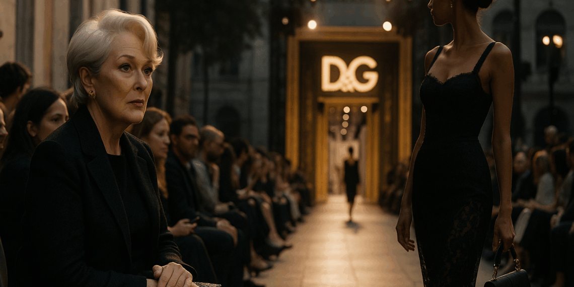 Please Spell Gabbana: ‘Runway’ Editor Miranda Priestly Returns to Fashion at Dolce in Milan