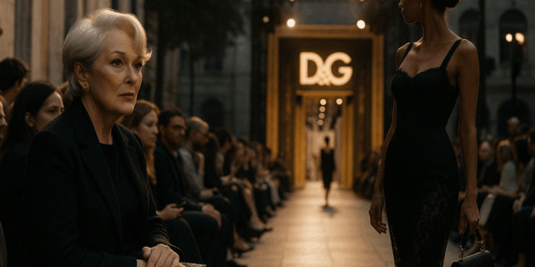 Please Spell Gabbana: ‘Runway’ Editor Miranda Priestly Returns to Fashion at Dolce in Milan