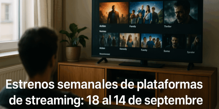 TODOS los estrenos semanales Netflix, HBO Max, Prime Video, Apple TV, Disney+ y Mubi: 18 al 14 de septiembre de 2025