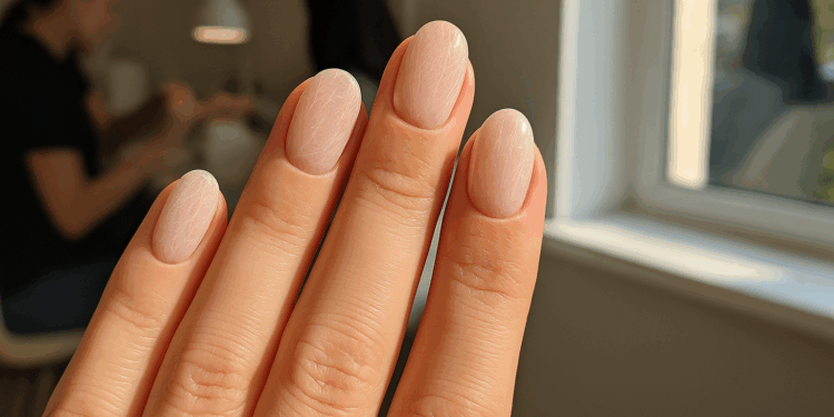 Probé las uñas con manicure velo de seda, y me di cuenta de que son el diseño natural perfecto para llevar en septiembre 2025