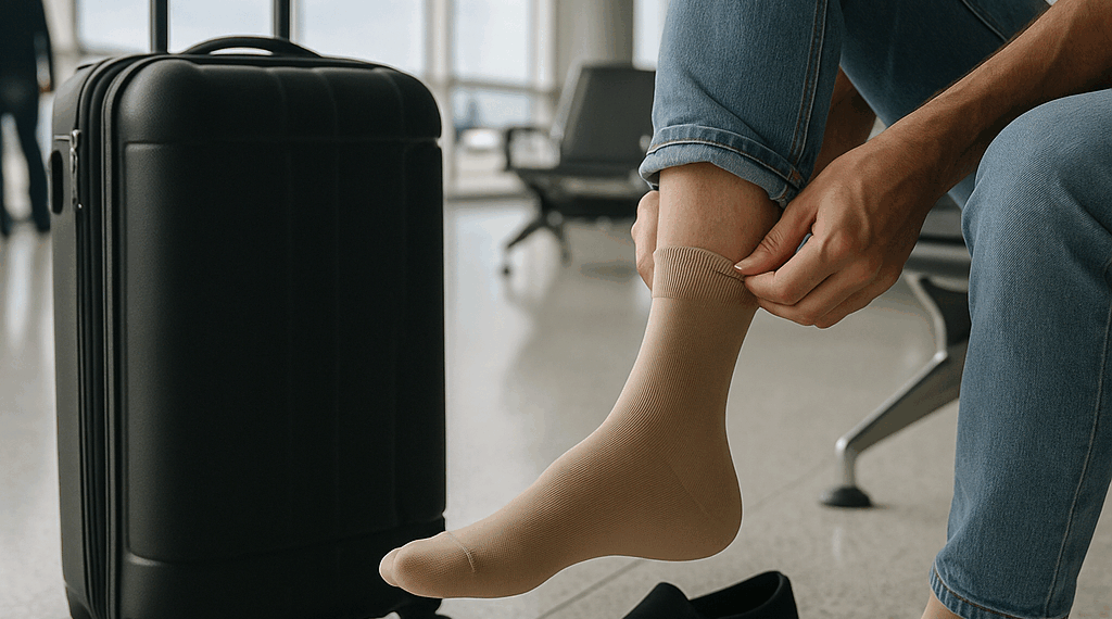 Un médico recomienda usar medias de compresión en los viajes para reducir el riesgo de sufrir trombos: “Son cada vez más frecuentes, incluso en gente joven”