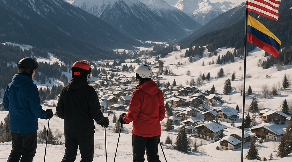 con viajes de esquí y un programa de convivencia internacional