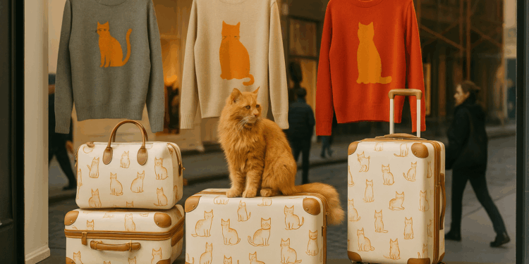 Cats, Cashmere, Carry-Ons—Grace Coddington’s Whimsical Louis Vuitton Travel Capsule Lands in SoHo