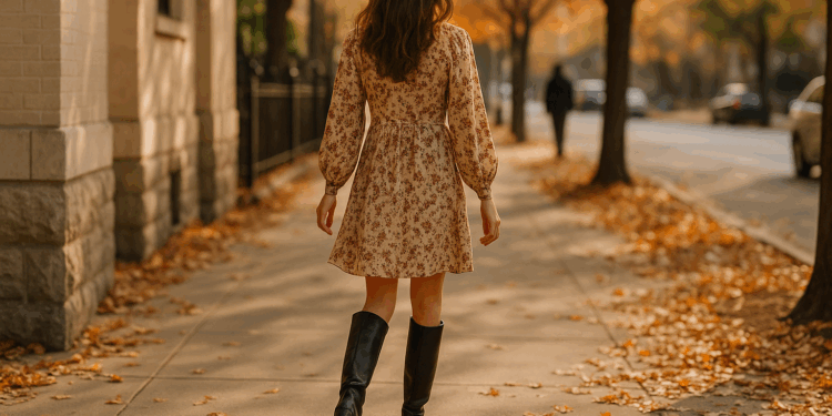 Cómo llevar vestidos con botas en otoño 2025, según las pasarelas