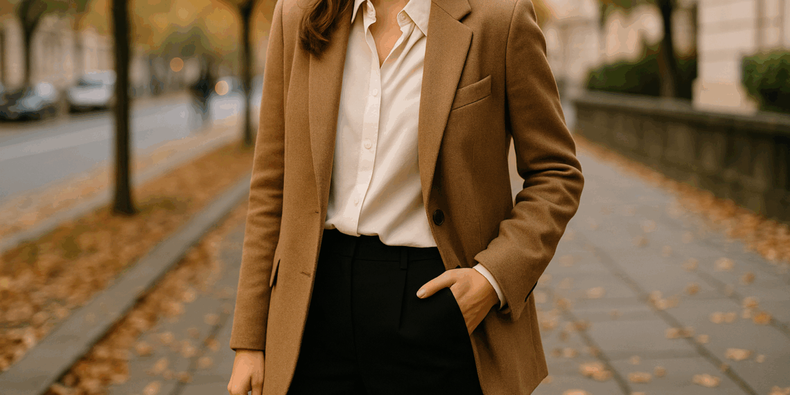 Cómo llevar blazers con blusas elegantes en otoño 2025