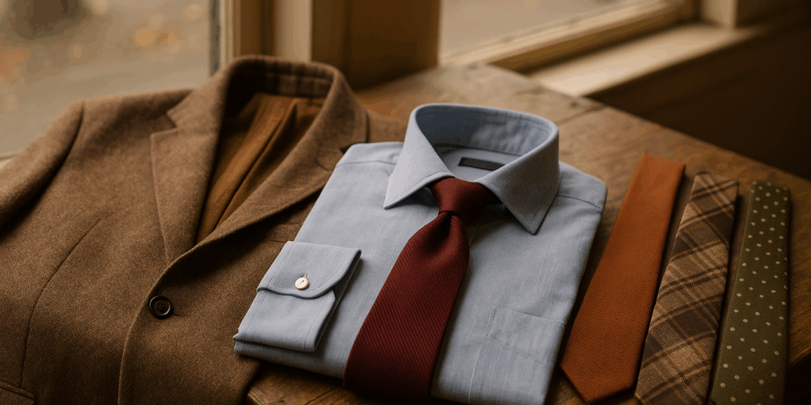 Cómo llevar camisas con corbatas según las pasarelas (sin fallar en el intento) este otoño 2025