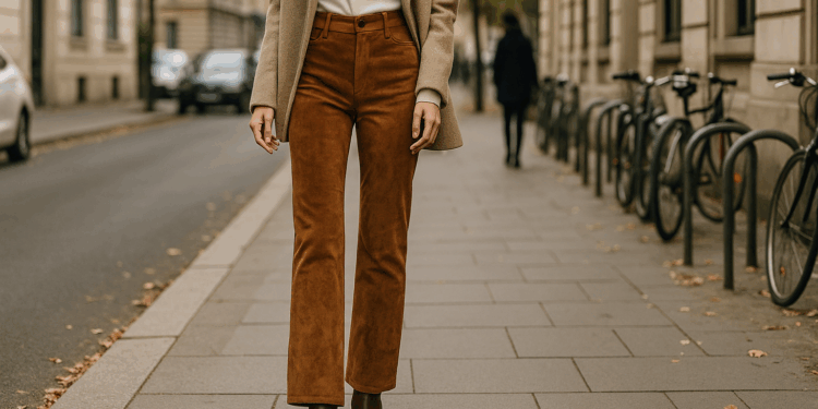 Cómo llevar pantalones de gamuza de acuerdo a las pasarelas de Otoño-Invierno 2025