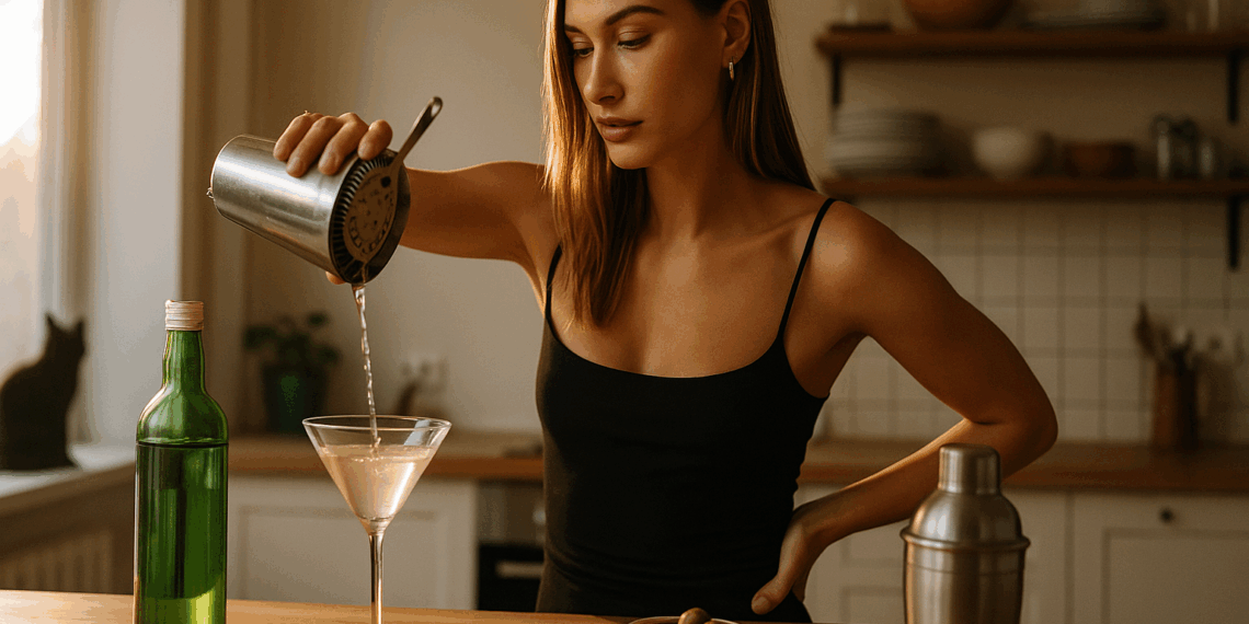 Hailey Bieber on Making Martinis and Bringing an “Edge of Sexiness” to the Party