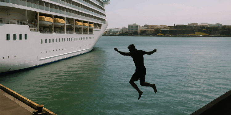Hombre salta de un crucero en San Juan por no pagar deuda de casino