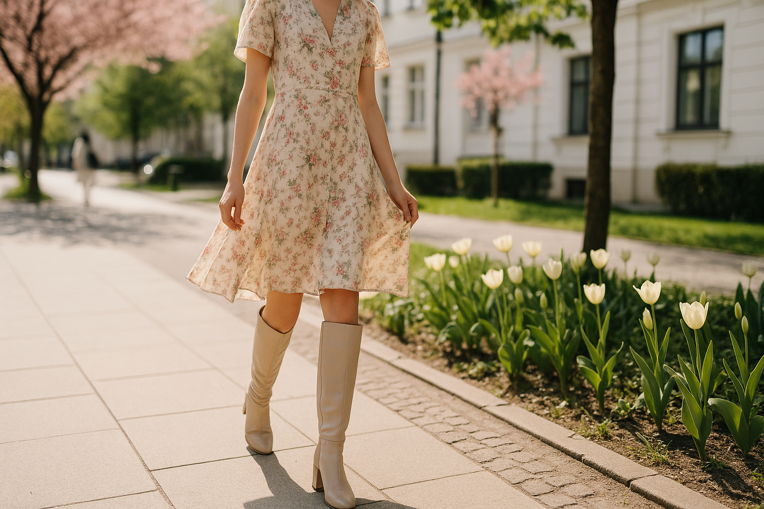 Ideas Para Combinar Botas Altas Con Faldas Y Vestidos En La Temporada 