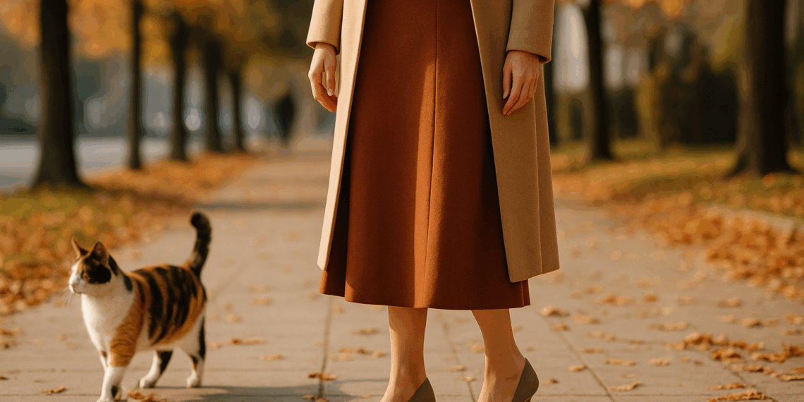 Cómo combinar zapatos de tacón kitten con pantalones, faldas y vestidos en otoño 2025