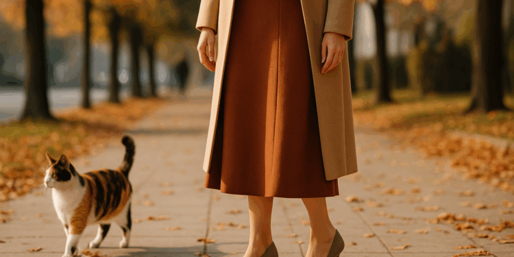 Cómo combinar zapatos de tacón kitten con pantalones, faldas y vestidos en otoño 2025