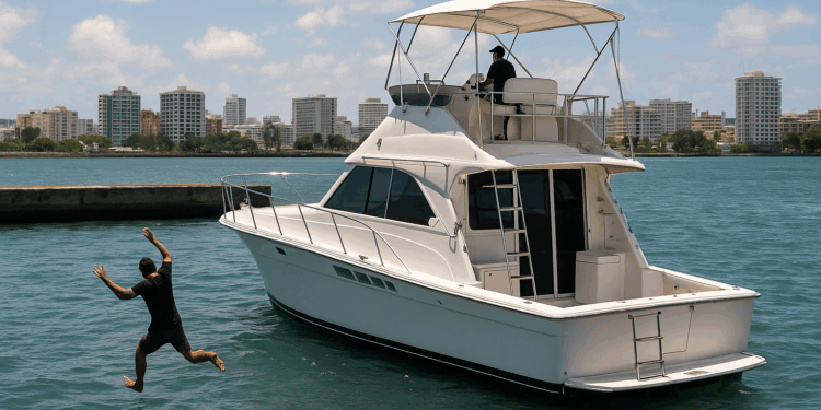 Viral: Hombre se arroja de un crucero en Puerto Rico para evitar pagar sus deudas