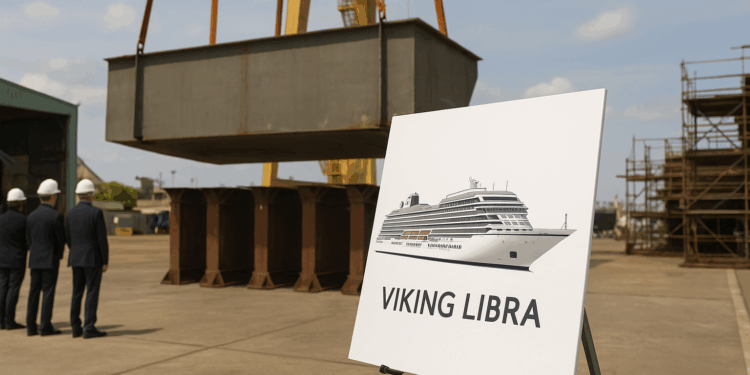 Italia: Realizan ceremonia de colocación de quilla del Viking Libra