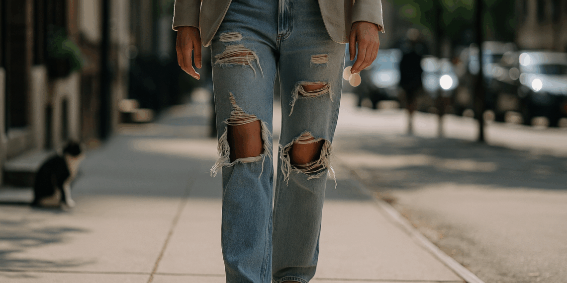 Jennifer Lawrence Heralds the Return of the Ripped Jean