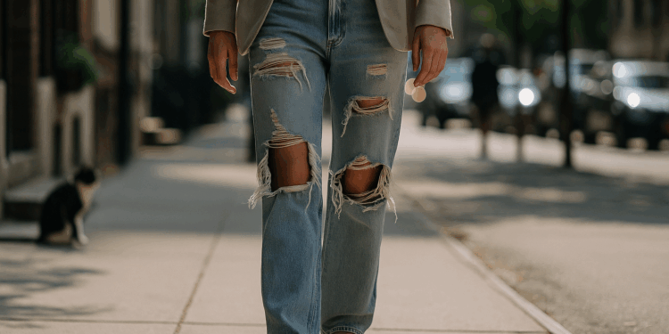 Jennifer Lawrence Heralds the Return of the Ripped Jean