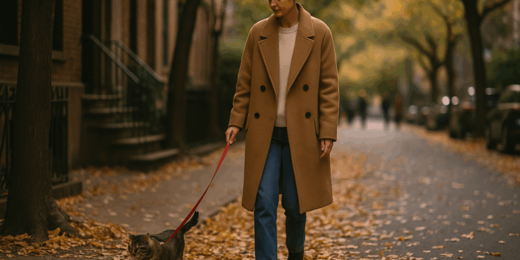 Katie Holmes Backs the Barn Jacket Trend’s Comeback for Fall