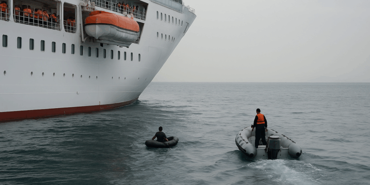 Genting Dream rescata a persona en peligro en Estrecho de Malaca