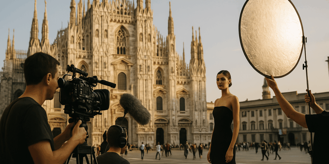 Fashion Meets Film—Vogue Italia and Kering’s Cinemoda Club Turns Milan Into a Movie Set