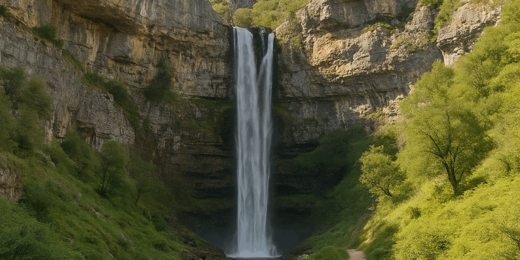 La desconocida cascada de Castilla y León oculta entre fortalezas naturales a la que se llega por una bonita ruta de senderismo