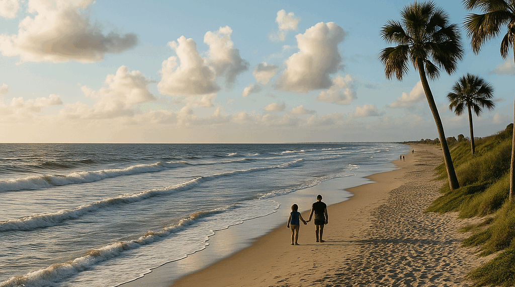 La paradisíaca playa, a dos horas de Orlando, ideal para relajarse luego de visitar Disney World