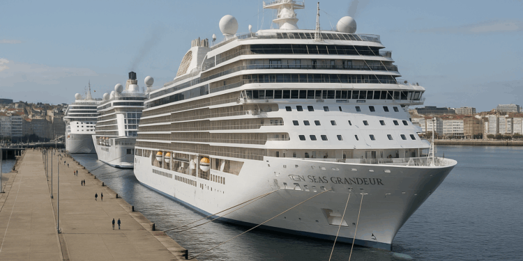 Seven Seas Grandeur hace primer arribo a La Coruña y participa de triple escala