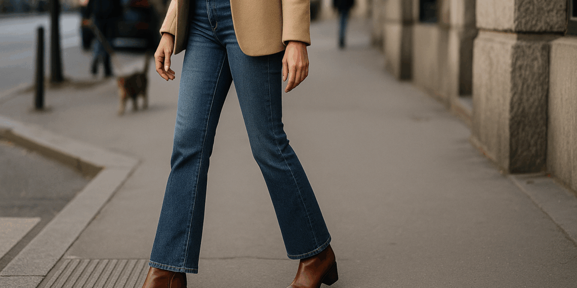 Estas son las botas que siempre lucen bien con jeans bootcut para otoño 2025