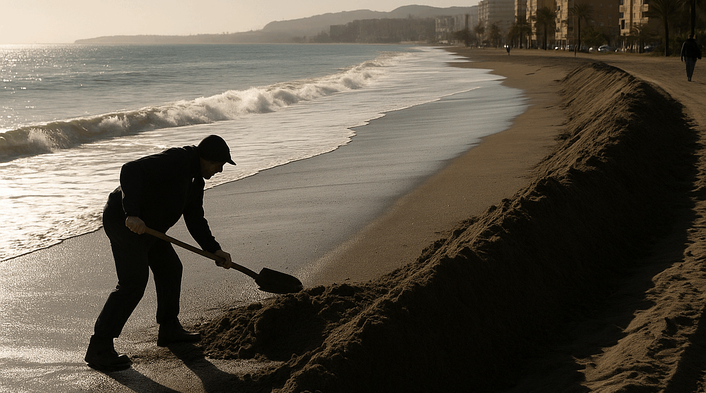 Las playas de Málaga son “artificiales”: cómo el pueblo evitó que el agua llegase a sus casas
