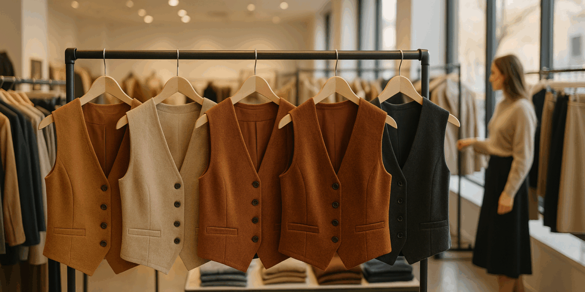 Llegaron a Zara los chalecos de otoño 2025 más elegantes para llevar con pantalones y faldas