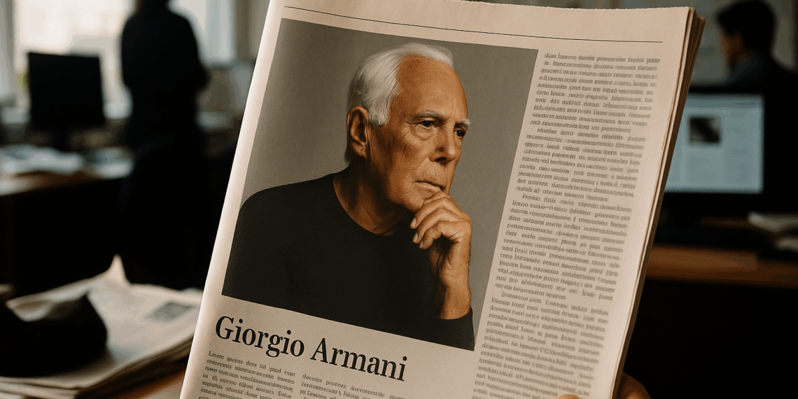 “I Will Miss Him but We Will Continue to Report on His Fashion in Our Newspaper.” Francesca Ragazzi’s Tribute to Giorgio Armani