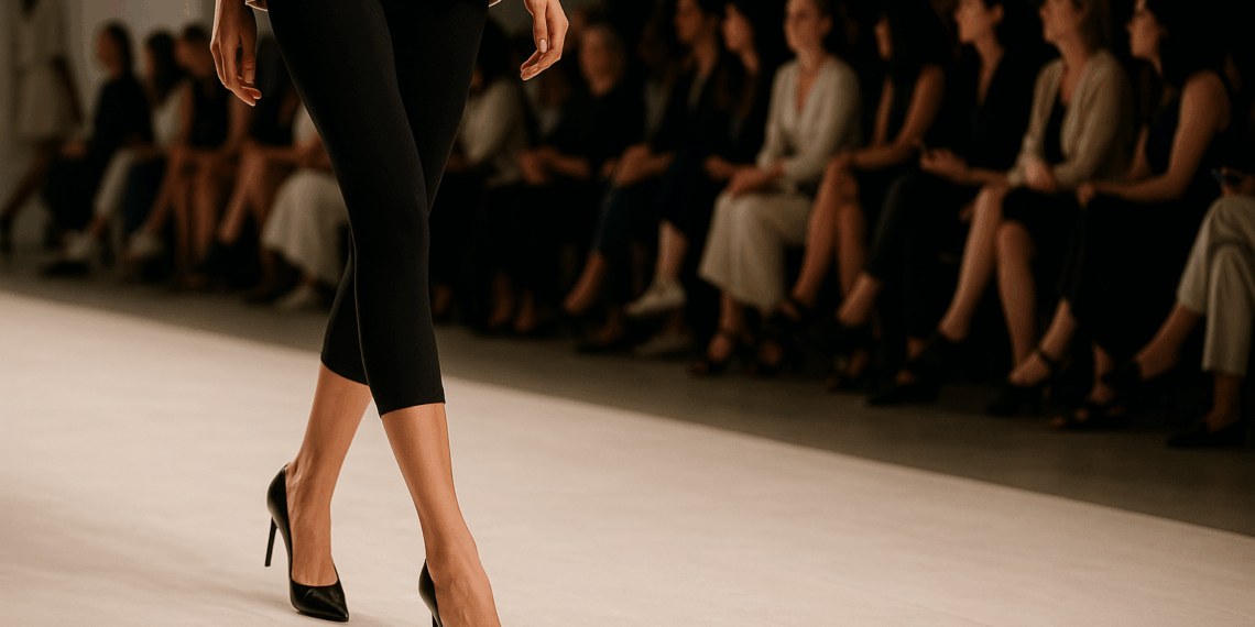 Los leggings capri regresan con zapatos de tacón según el desfile Primavera-Verano 2026 de Carolina Herrera