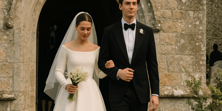 Marisa Abela Wore Emilia Wickstead for Her Old Hollywood-Inspired Wedding to Jamie Bogyo in East Sussex
