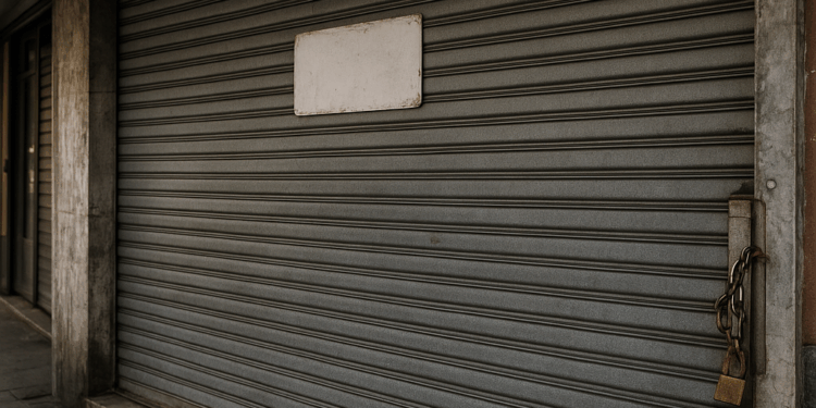 más de 60 locales bajan la persiana