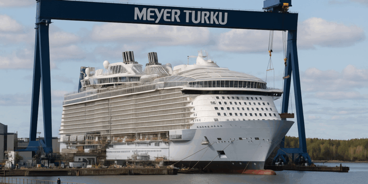 El astillero finlandés Meyer Turku construirá un quinto megacrucero para Royal Caribbean