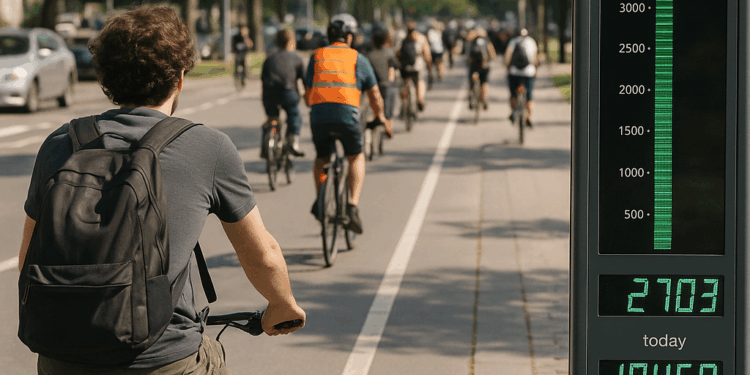 Conteo Ciclista 2025 registró 2 mil 703 viajes ciclistas en dos días