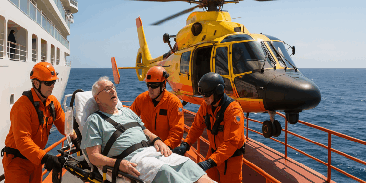 Armada evacúa a adulta mayor desde un crucero en el mar Caribe: había sufrido un ataque cardiaco