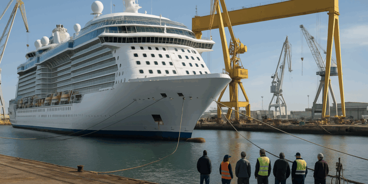 Royal Caribbean levanta el veto a Cádiz por la huelga del metal y trae a reparar un crucero a Navantia