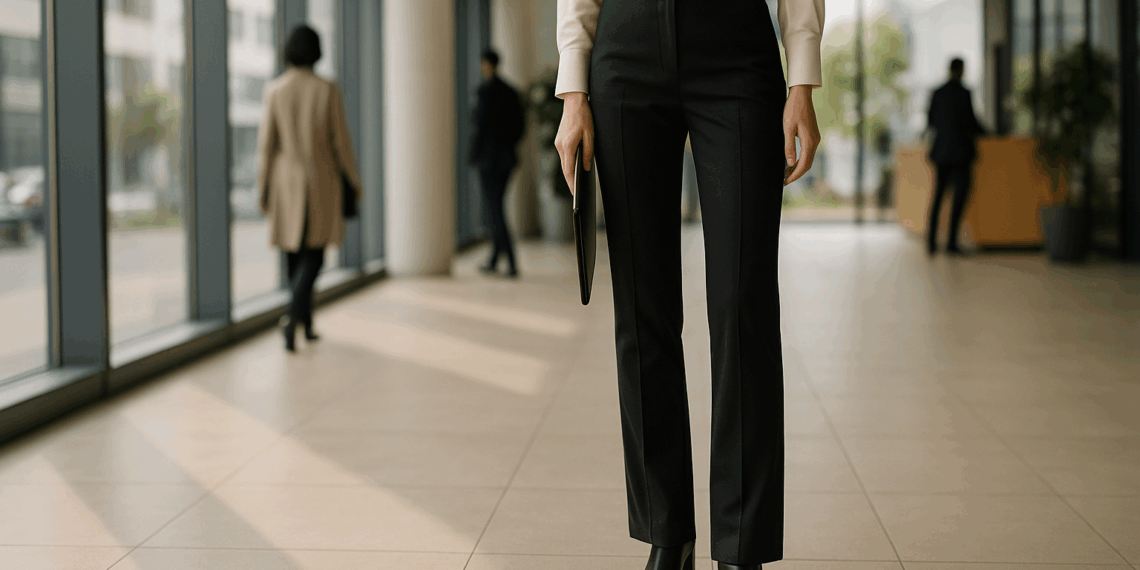 6 pantalones negros elegantes para llevar a la oficina en otoño 2025, según pasarelas y street style