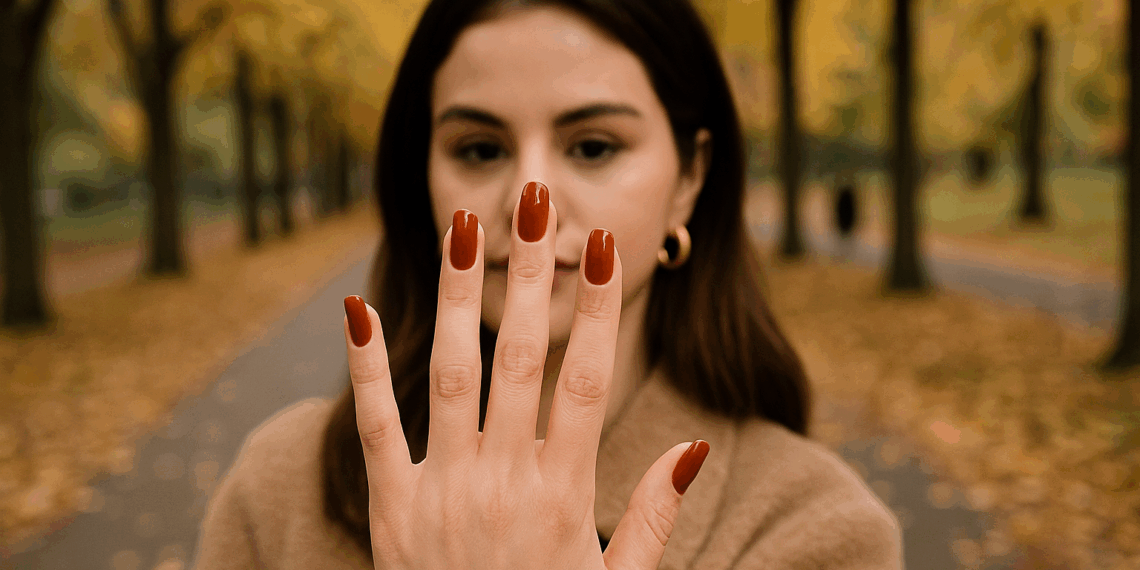 Selena Gomez es la primera en llevar las uñas “tostadas” que todas luciremos en otoño 2025