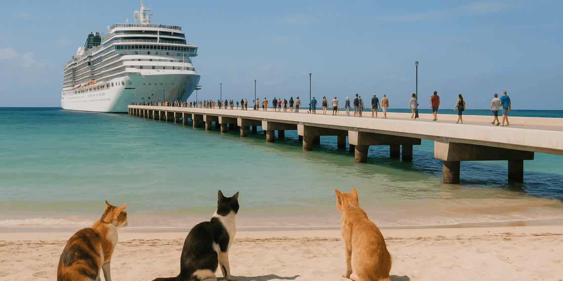 Jornada tranquila en Progreso tras llegada de crucero
